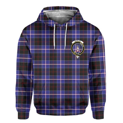 Clan Dunlop Tartan Women Hoodie Crest And Plaid Basic Style