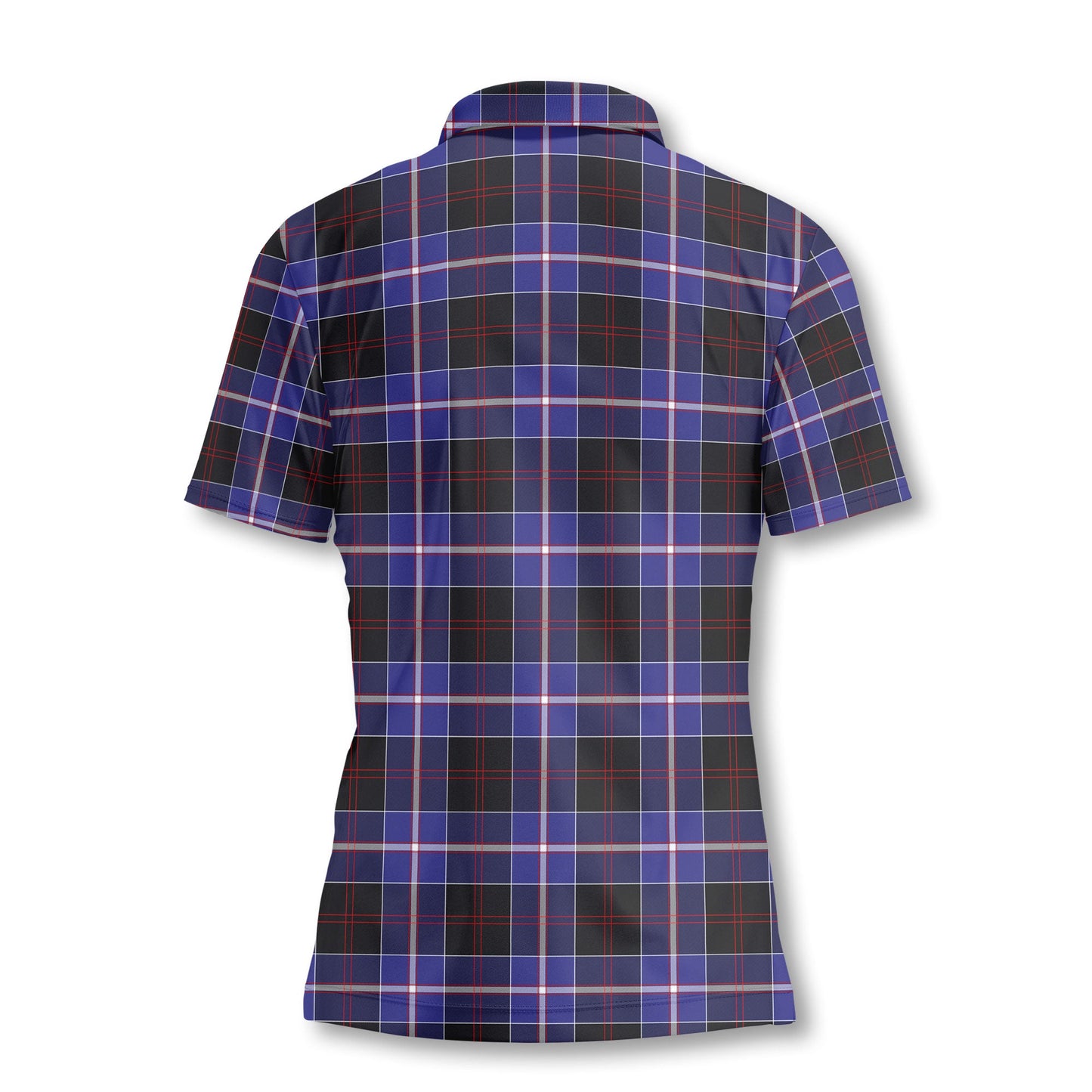 Clan Dunlop Tartan Women Polo Shirt Crest And Plaid Basic Style