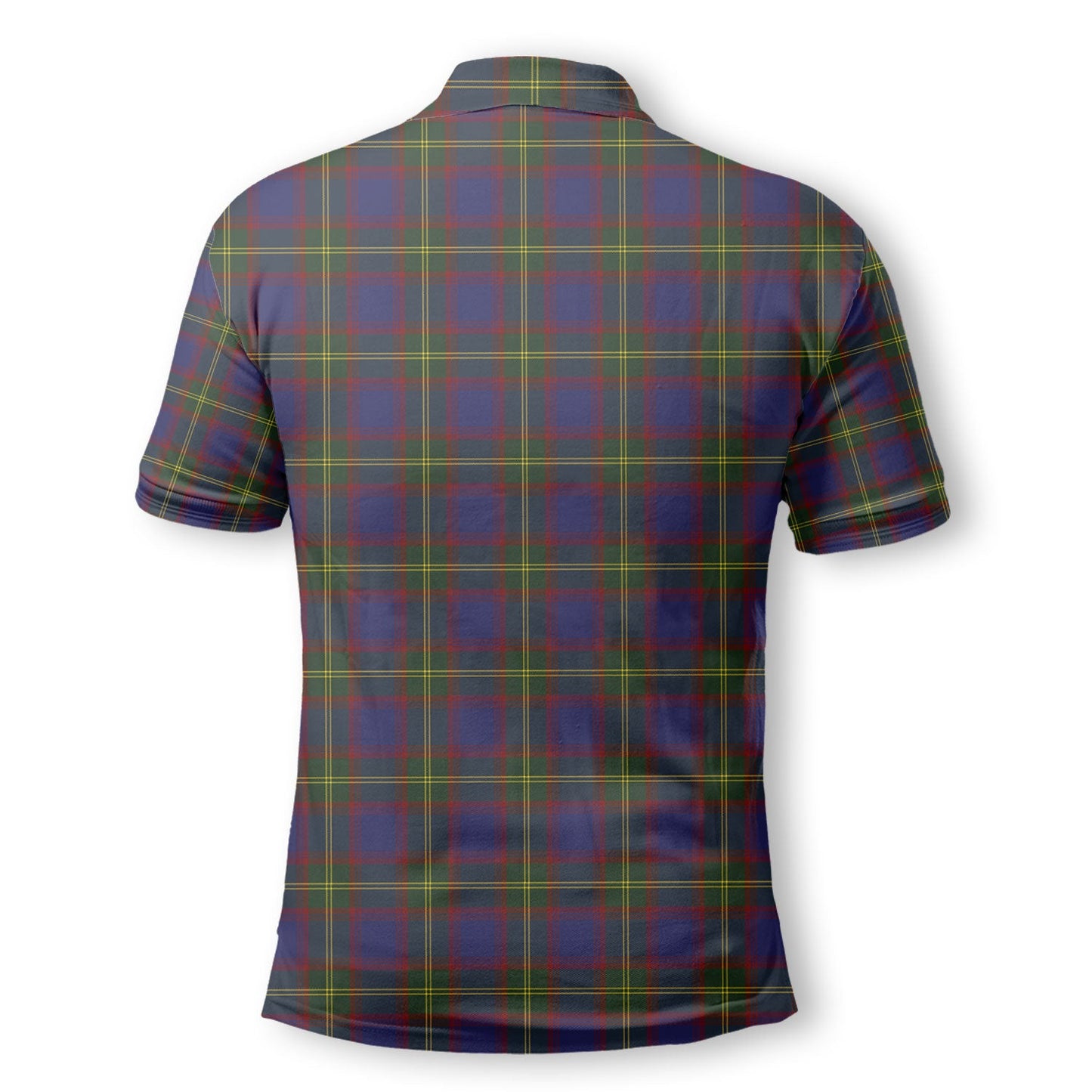 Clan Durie Tartan Golf Men Polo Shirt Crest And Plaid Basic Style