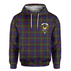 Clan Durie Tartan Men Hoodie Crest And Plaid Basic Style