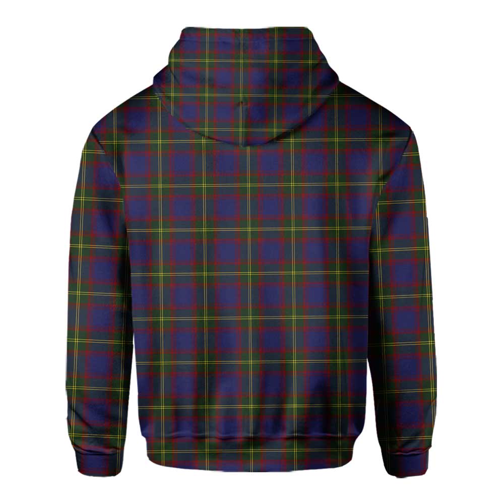 Clan Durie Tartan Men Hoodie Crest And Plaid Basic Style