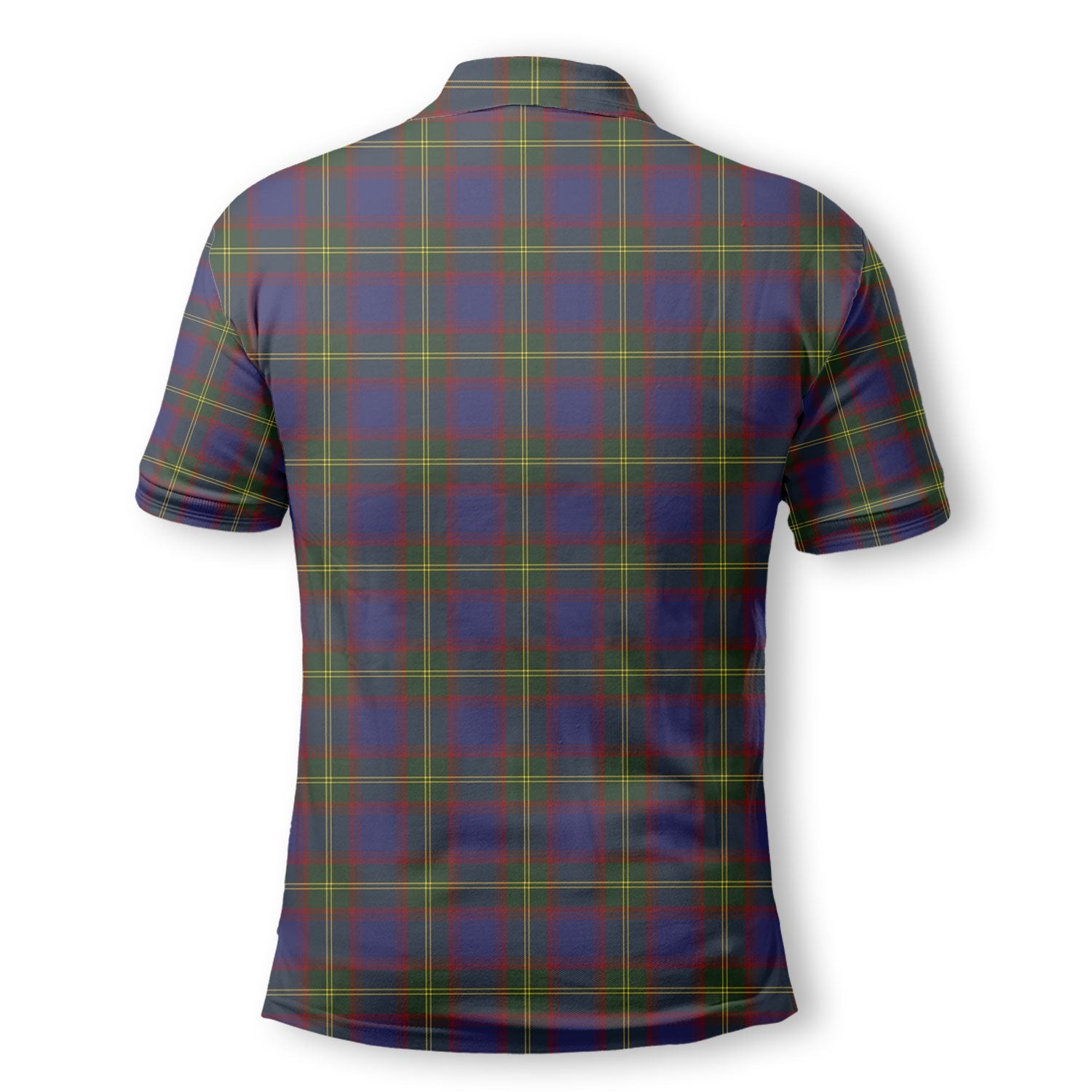 Clan Durie Tartan Men Polo Shirt Crest And Plaid Basic Style