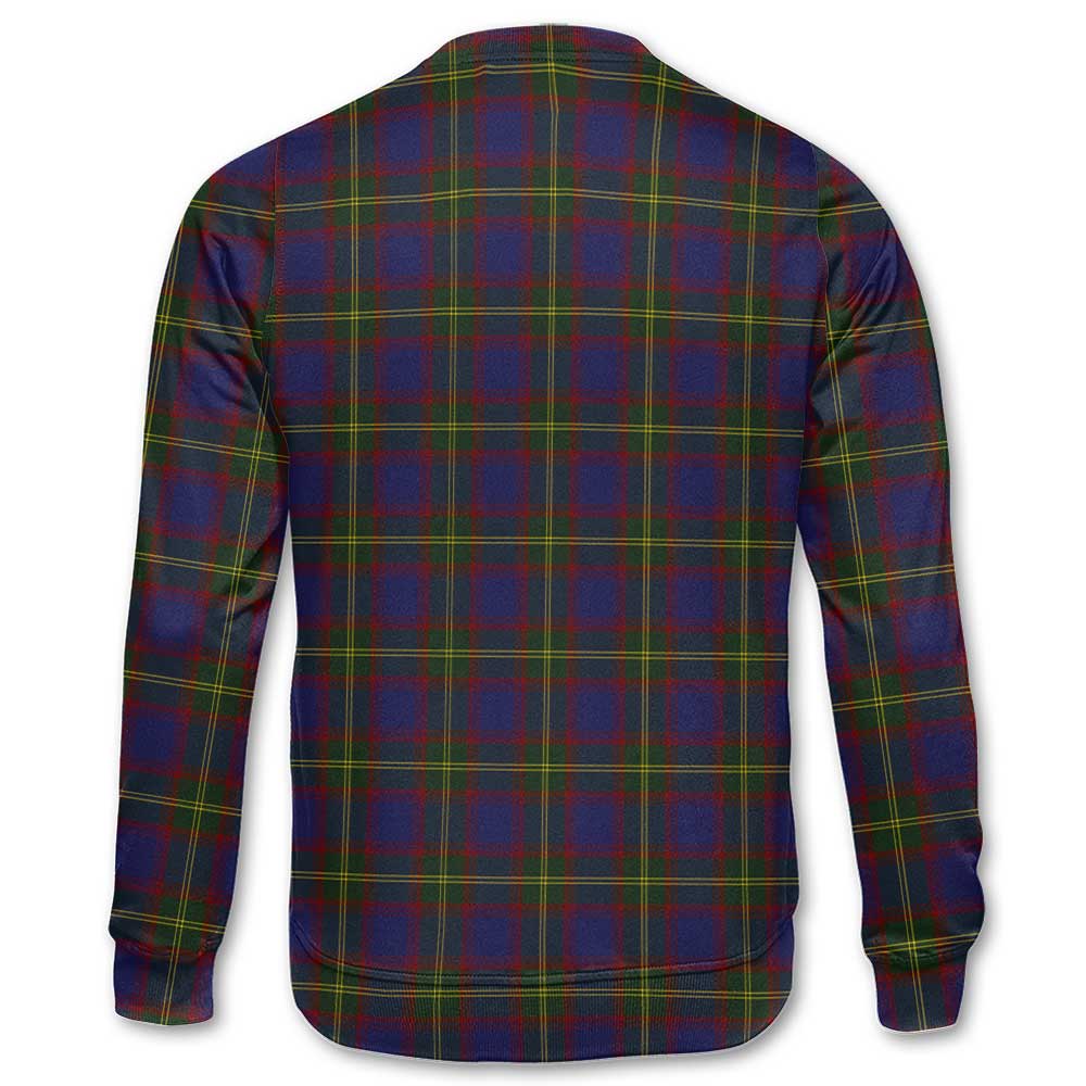 Clan Durie Tartan Men Sweatshirt Crest And Plaid Basic Style