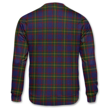 Clan Durie Tartan Women Sweatshirt Crest And Plaid Basic Style