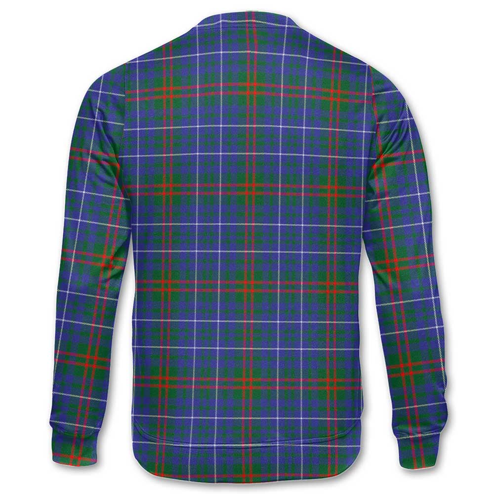 Clan Edmonstone Tartan Men Sweatshirt Crest And Plaid Basic Style