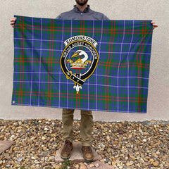 Clan Edmonstone Of Duntreath Tartan Flag Crest And Plaid Basic Style