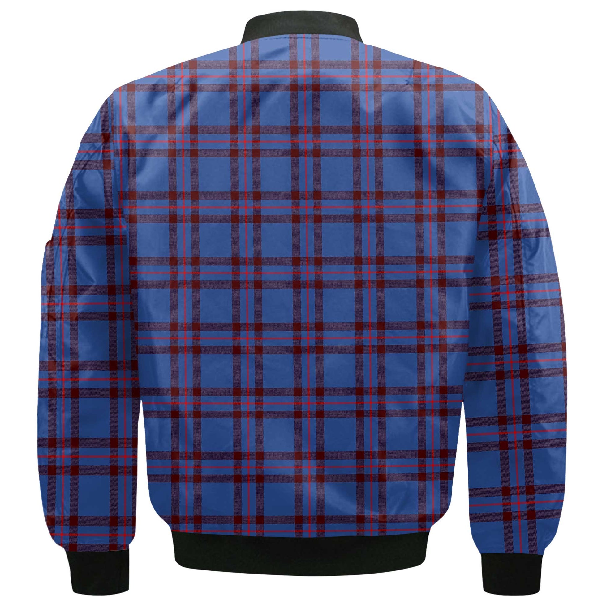 Clan Elliot Tartan Men Bomber Jacket Crest And Plaid Basic Style