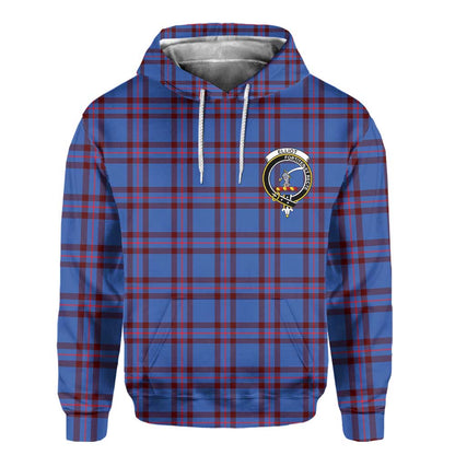 Clan Elliot Tartan Men Hoodie Crest And Plaid Basic Style