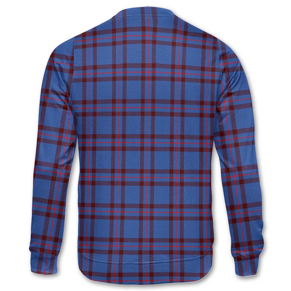 Clan Elliot Tartan Men Sweatshirt Crest And Plaid Basic Style