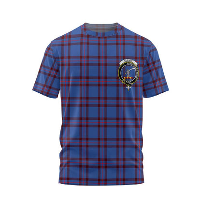 Clan Elliot Tartan Men T Shirt Crest And Plaid Basic Style