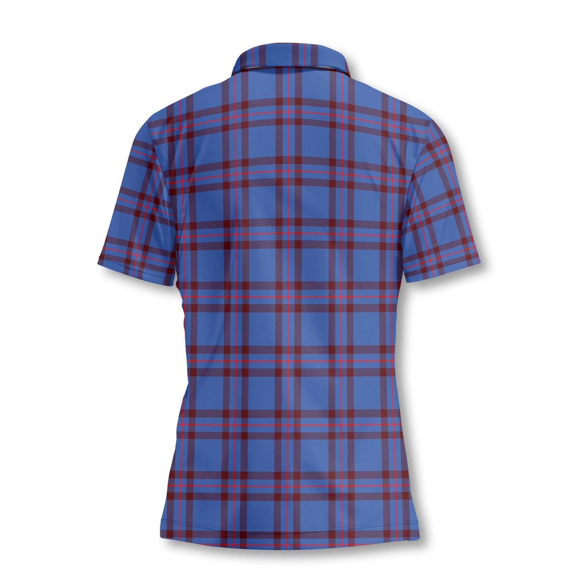 Clan Elliot Tartan Women Polo Shirt Crest And Plaid Basic Style