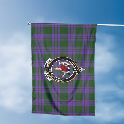 Clan Elphinstone Tartan Flag 1 Crest And Plaid Basic Style Tartan House Flag Crest And Plaid Basic Style