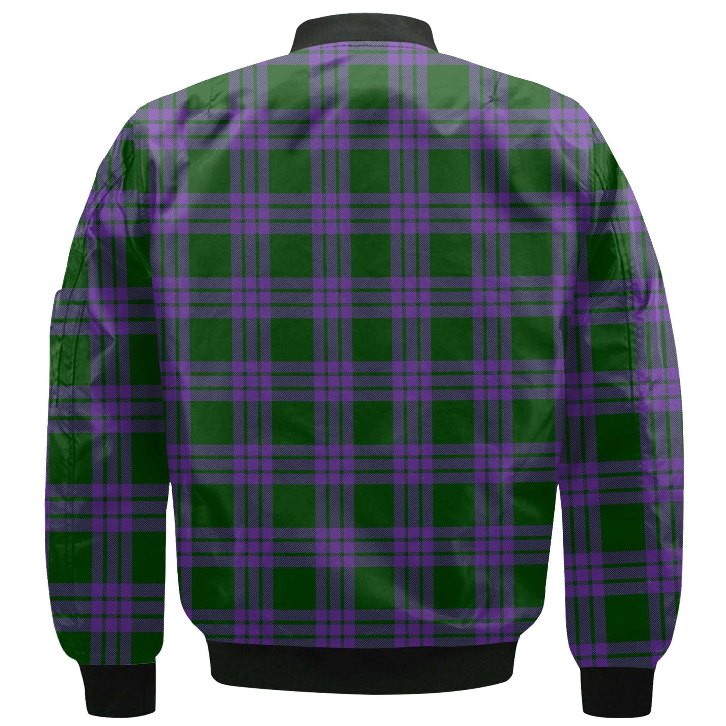 Clan Elphinstone Tartan Men Bomber Jacket Crest And Plaid Basic Style