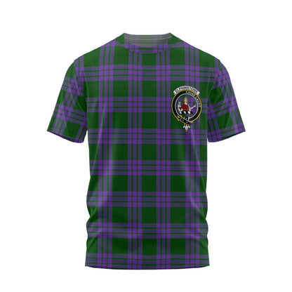 Clan Elphinstone Tartan Men T Shirt Crest And Plaid Basic Style