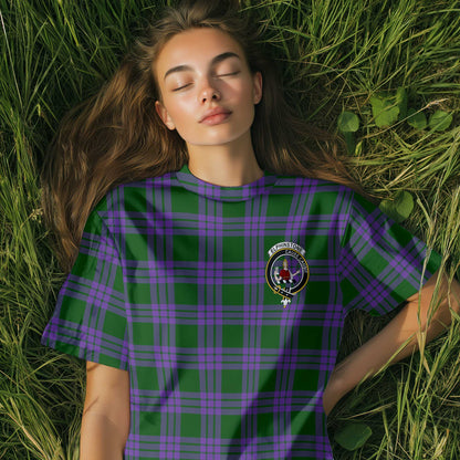 Clan Elphinstone Tartan Women T Shirt Crest And Plaid Basic Style