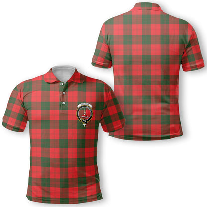 Clan Erskine Tartan Golf Men Polo Shirt Crest And Plaid Basic Style