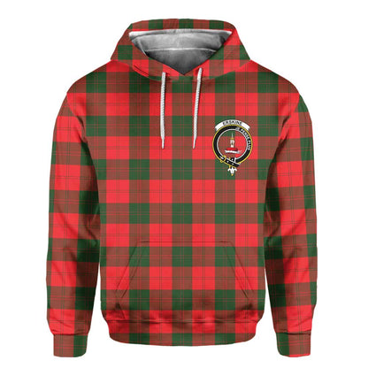 Clan Erskine Tartan Men Hoodie Crest And Plaid Basic Style