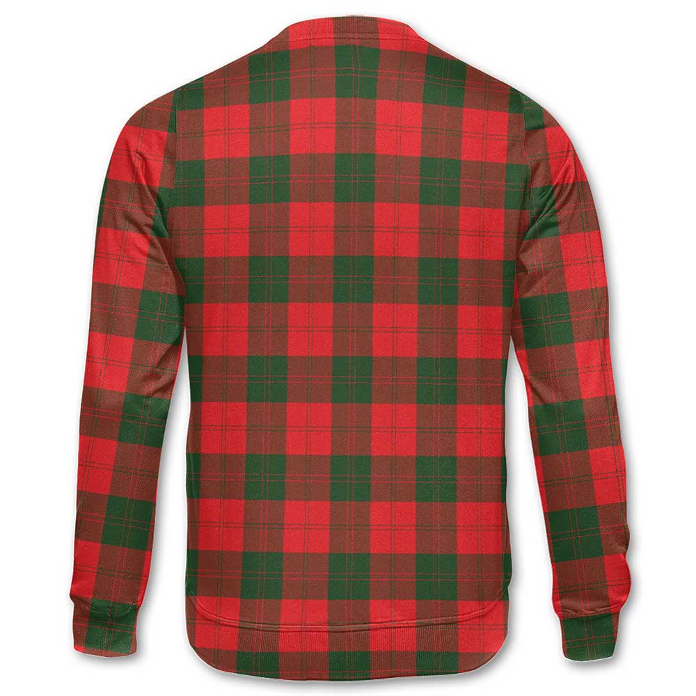 Clan Erskine Tartan Men Sweatshirt Crest And Plaid Basic Style