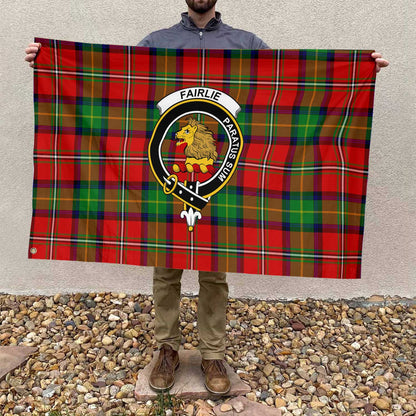 Clan Fairlie Tartan Flag 1 Crest And Plaid Basic Style Tartan House Flag Crest And Plaid Basic Style