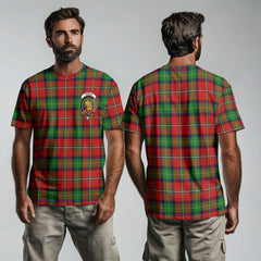 Clan Fairlie Tartan Men T Shirt Crest And Plaid Basic Style