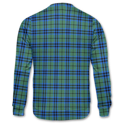 Clan Falconer Tartan Men Sweatshirt Crest And Plaid Basic Style