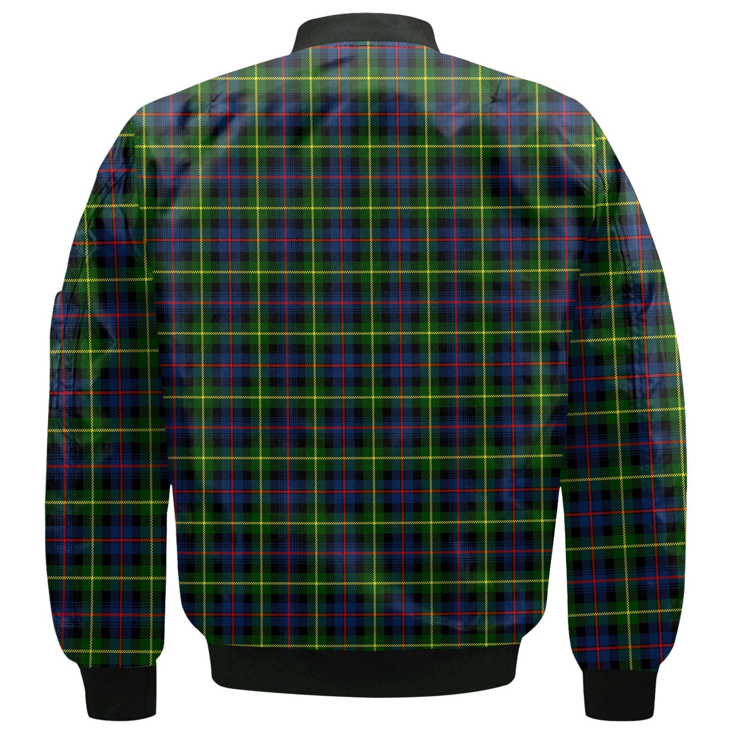 Clan Farquharson Tartan Men Bomber Jacket Crest And Plaid Basic Style