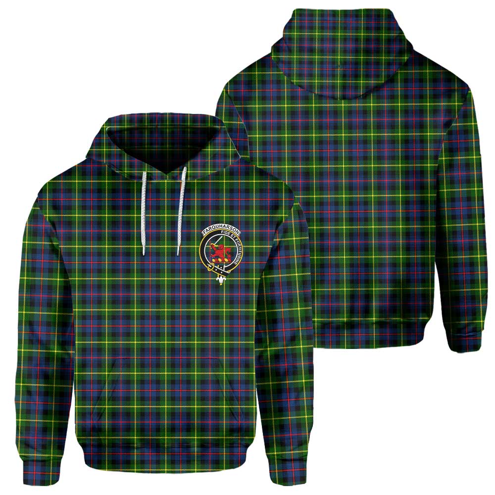 Clan Farquharson Tartan Men Hoodie Crest And Plaid Basic Style