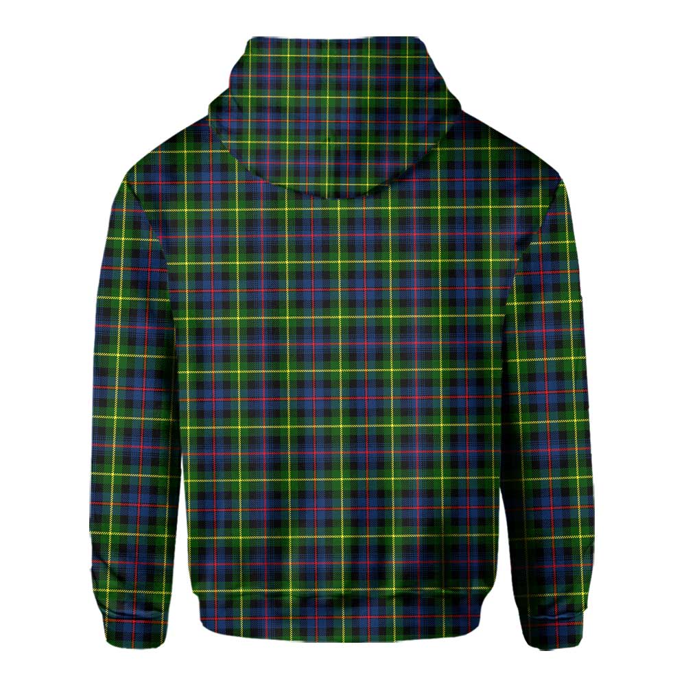 Clan Farquharson Tartan Men Hoodie Crest And Plaid Basic Style