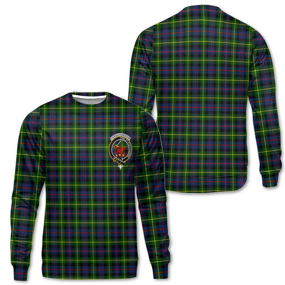 Clan Farquharson Tartan Men Sweatshirt Crest And Plaid Basic Style