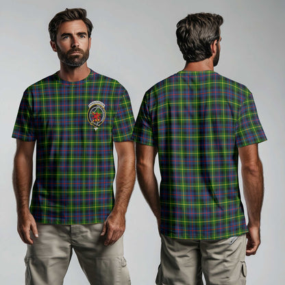 Clan Farquharson Tartan Men T Shirt Crest And Plaid Basic Style