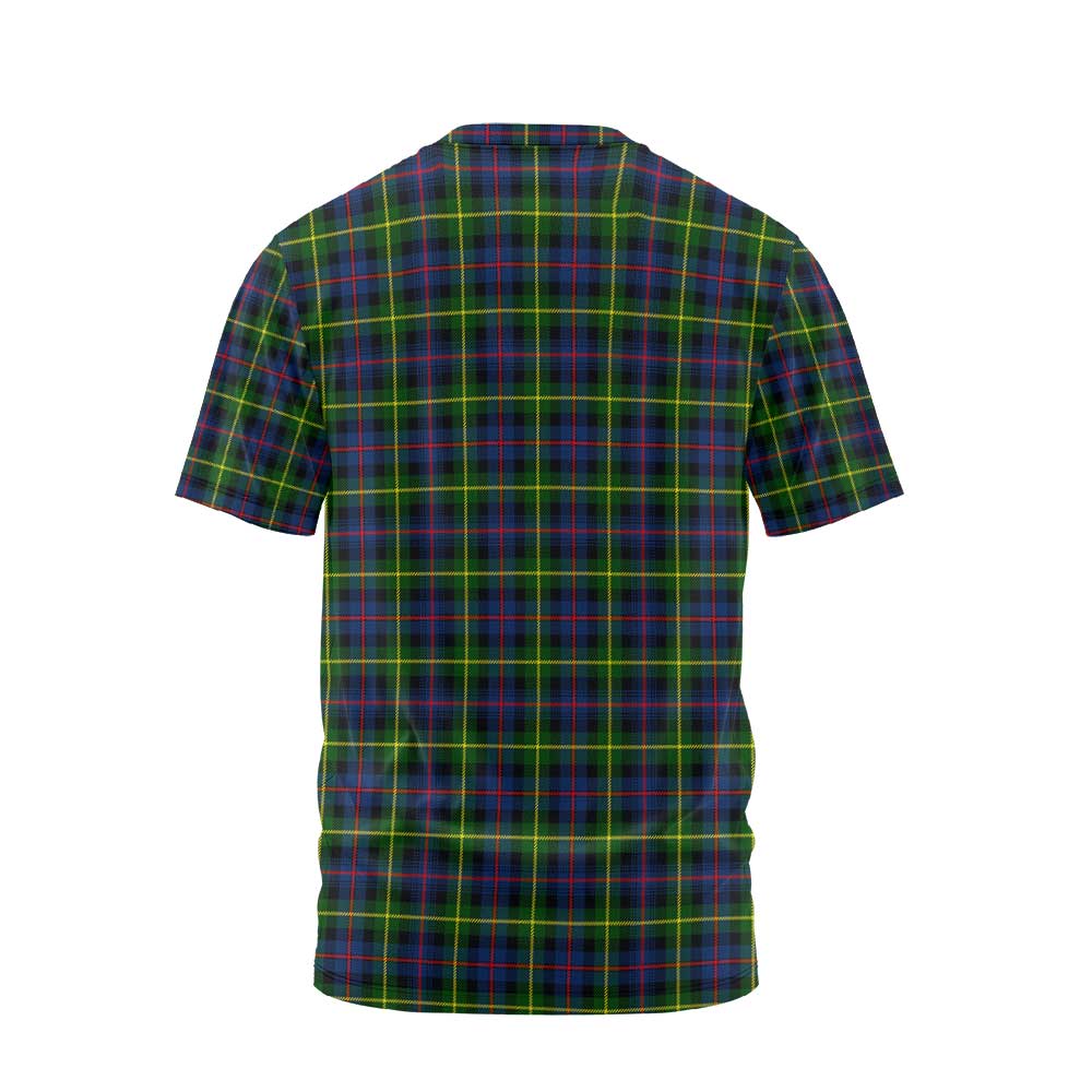 Clan Farquharson Tartan Men T Shirt Crest And Plaid Basic Style