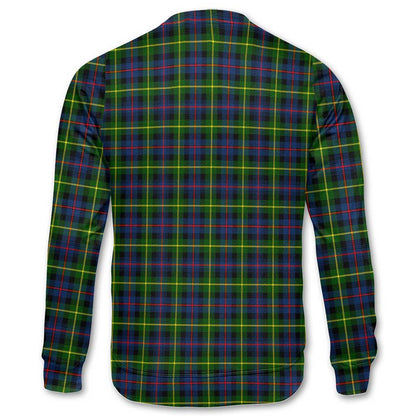 Clan Farquharson Tartan Women Sweatshirt Crest And Plaid Basic Style