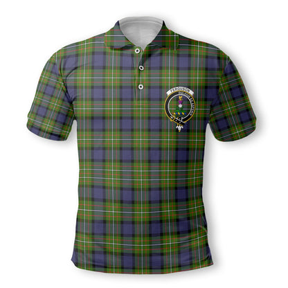 Clan Ferguson Tartan Golf Men Polo Shirt Crest And Plaid Basic Style