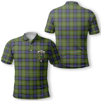 Clan Ferguson Tartan Men Polo Shirt Crest And Plaid Basic Style