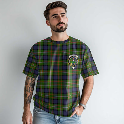 Clan Ferguson Tartan Men T Shirt Crest And Plaid Basic Style