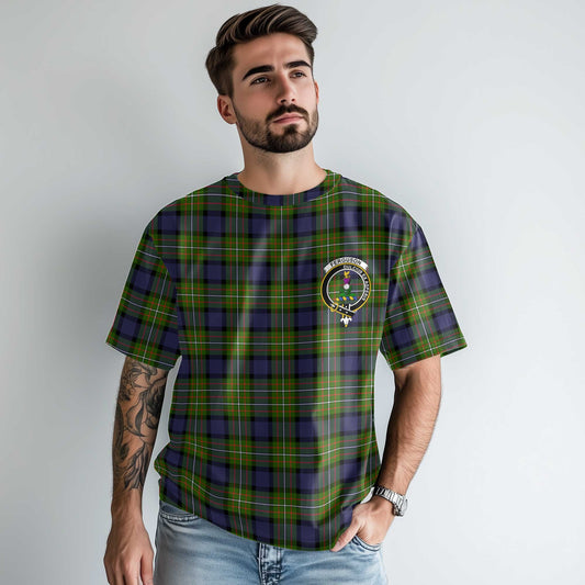 Clan Ferguson Tartan Men T Shirt Crest And Plaid Basic Style