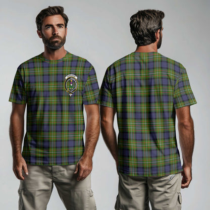 Clan Ferguson Tartan Men T Shirt Crest And Plaid Basic Style