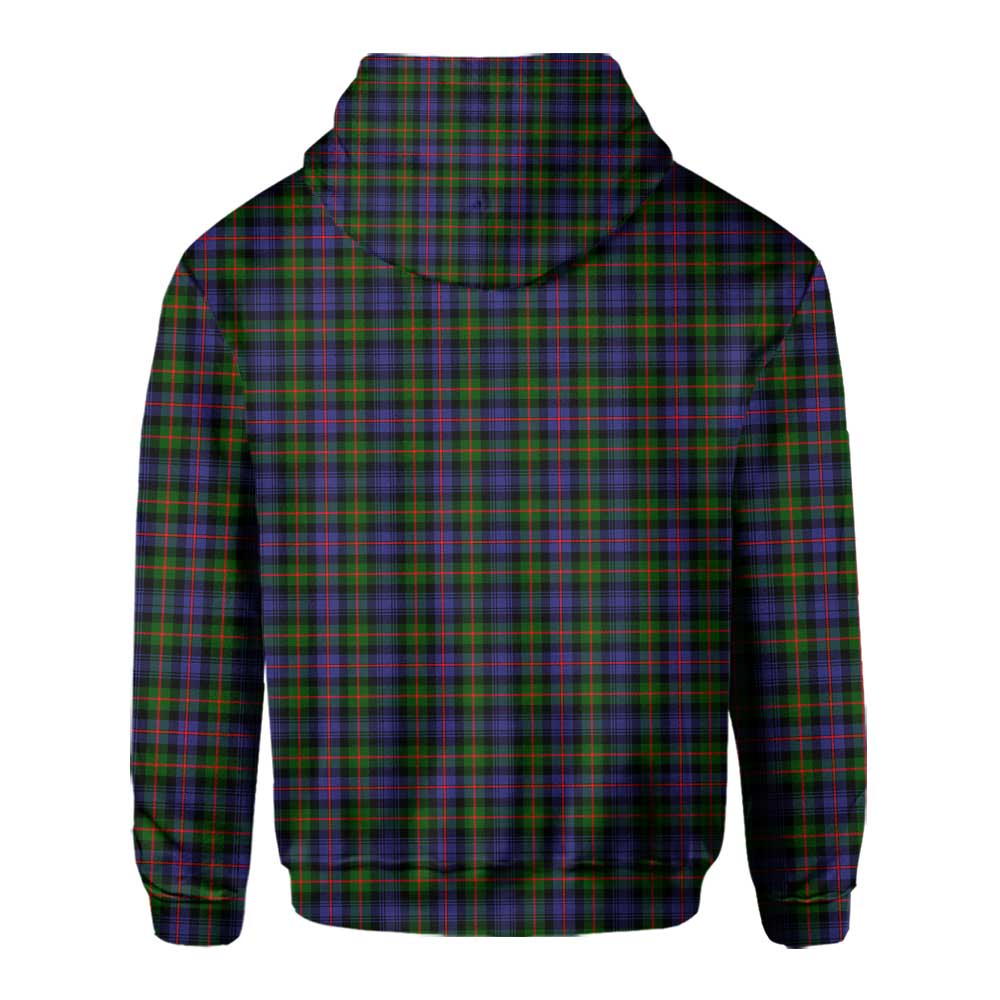 Clan Fleming Tartan Men Hoodie Crest And Plaid Basic Style