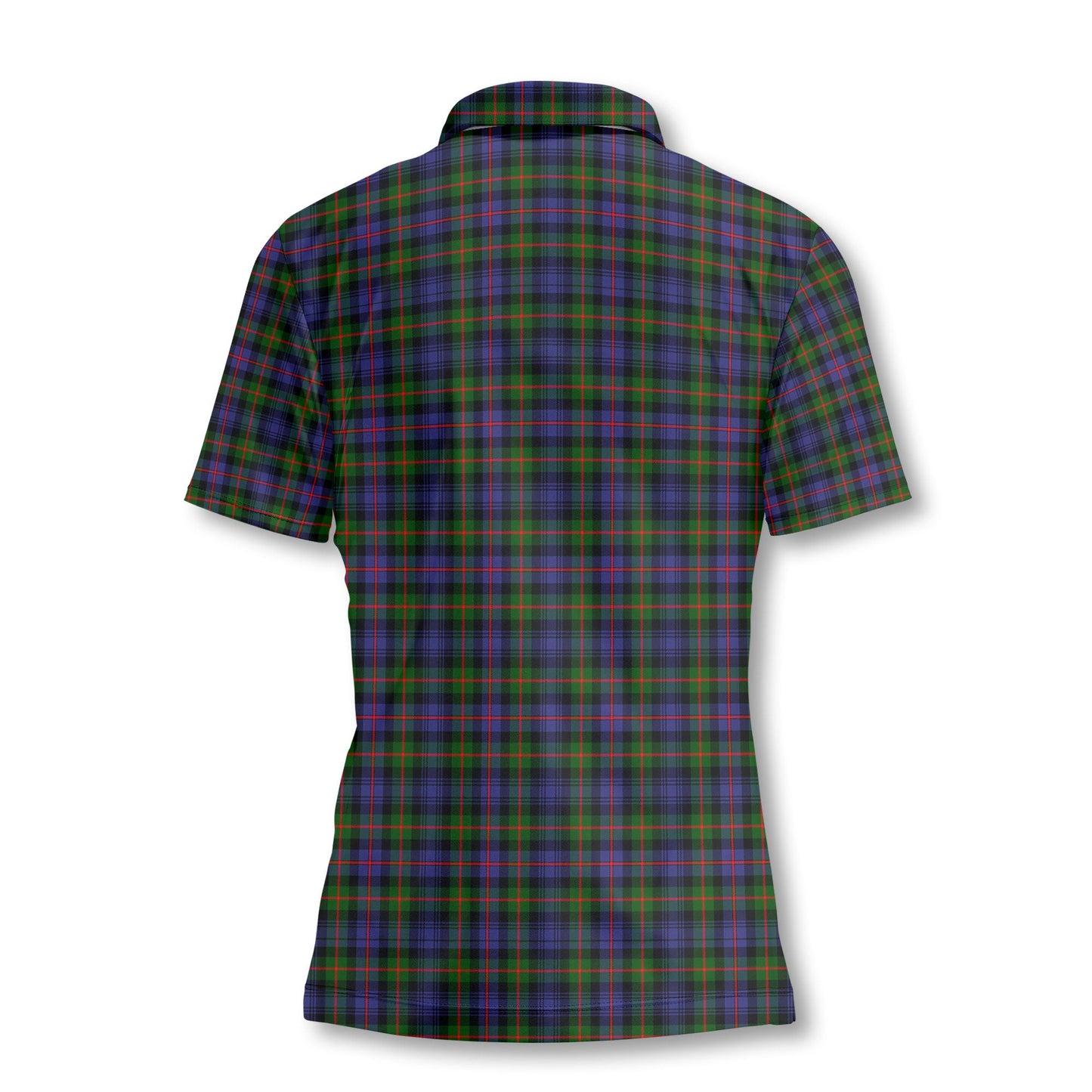 Clan Fleming Tartan Women Polo Shirt Crest And Plaid Basic Style