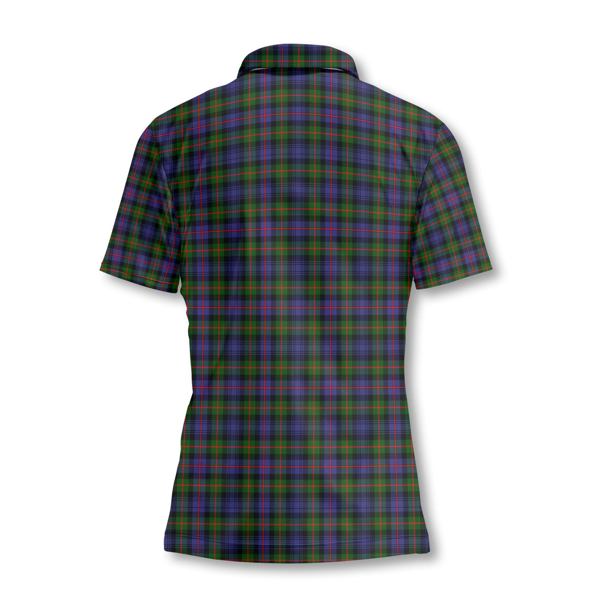 Clan Fleming Tartan Women Polo Shirt Crest And Plaid Basic Style