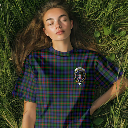 Clan Fleming Tartan Women T Shirt Crest And Plaid Basic Style