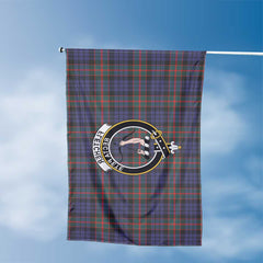 Clan Fletcher Tartan Flag Crest And Plaid Basic Style