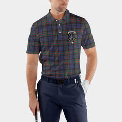 Clan Fletcher Tartan Golf Men Polo Shirt Crest And Plaid Basic Style