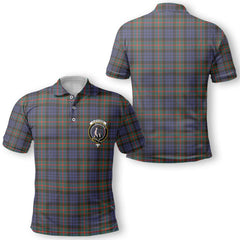 Clan Fletcher Tartan Golf Men Polo Shirt Crest And Plaid Basic Style