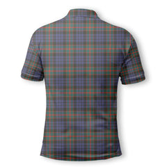 Clan Fletcher Tartan Golf Men Polo Shirt Crest And Plaid Basic Style