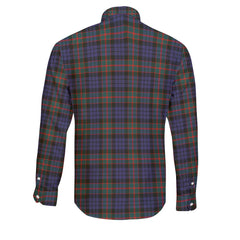 Clan Fletcher Tartan Long Sleeve Button Shirt Crest And Plaid Basic Style