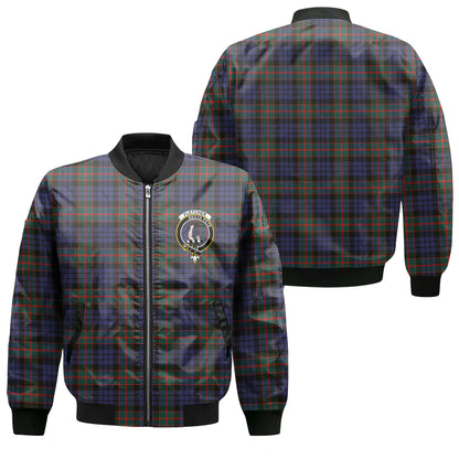 Clan Fletcher Tartan Men Bomber Jacket Crest And Plaid Basic Style