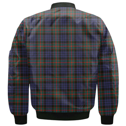 Clan Fletcher Tartan Men Bomber Jacket Crest And Plaid Basic Style