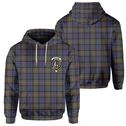 Clan Fletcher Tartan Men Hoodie Crest And Plaid Basic Style