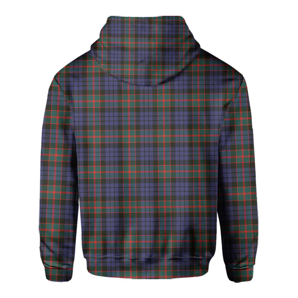 Clan Fletcher Tartan Men Hoodie Crest And Plaid Basic Style